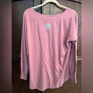 Women’s XL 208 Banana Ink Long Sleeve T-Shirt Mauve Wine